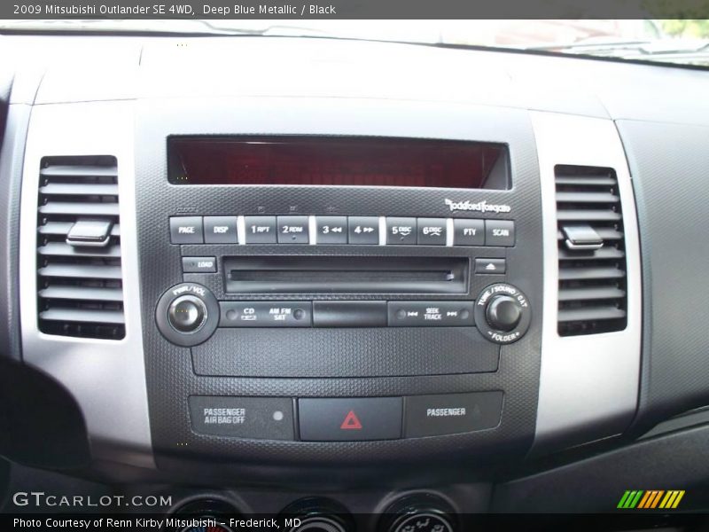 Deep Blue Metallic / Black 2009 Mitsubishi Outlander SE 4WD