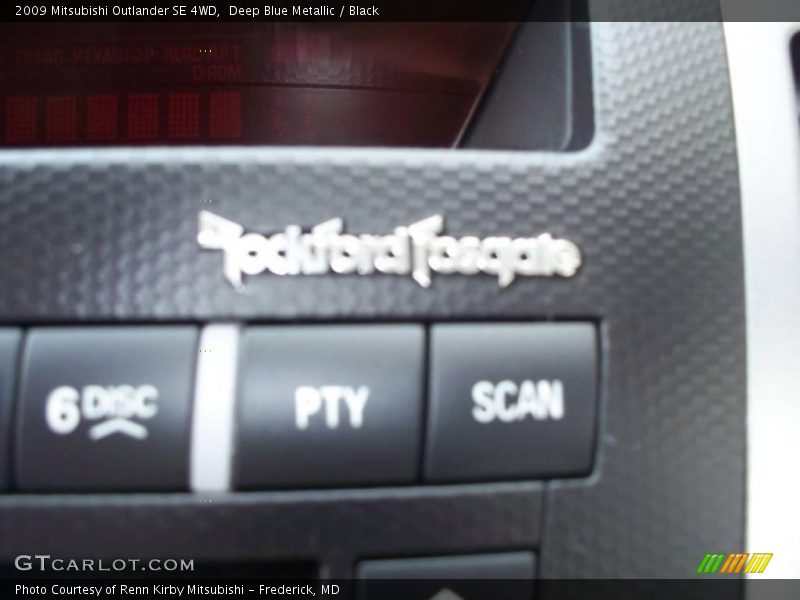 Deep Blue Metallic / Black 2009 Mitsubishi Outlander SE 4WD