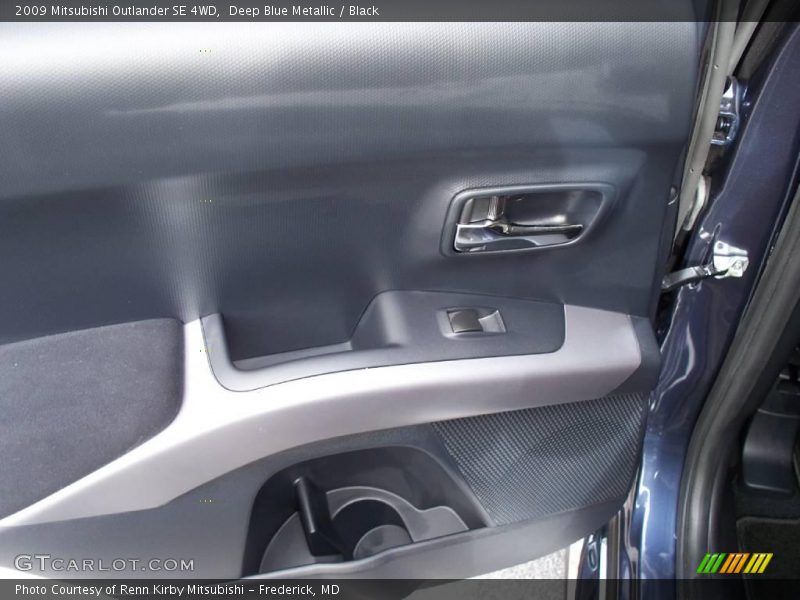 Deep Blue Metallic / Black 2009 Mitsubishi Outlander SE 4WD