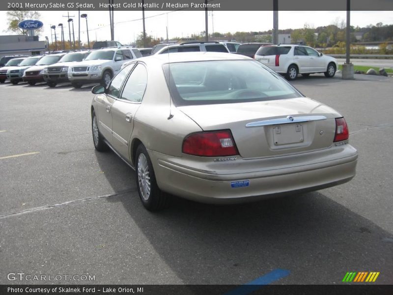 Harvest Gold Metallic / Medium Parchment 2001 Mercury Sable GS Sedan