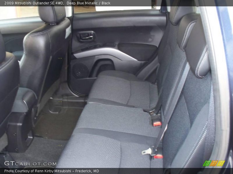 Deep Blue Metallic / Black 2009 Mitsubishi Outlander SE 4WD