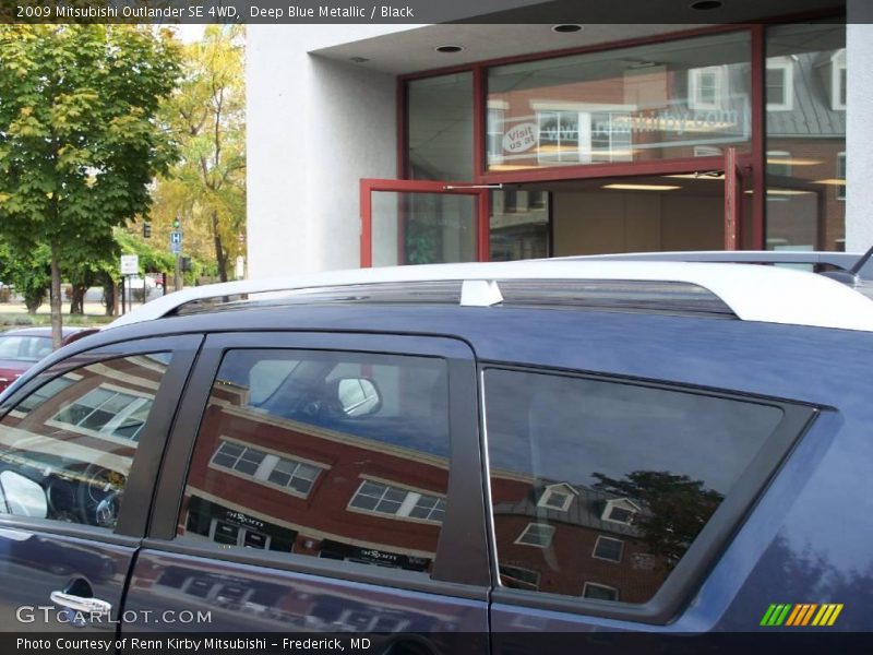 Deep Blue Metallic / Black 2009 Mitsubishi Outlander SE 4WD