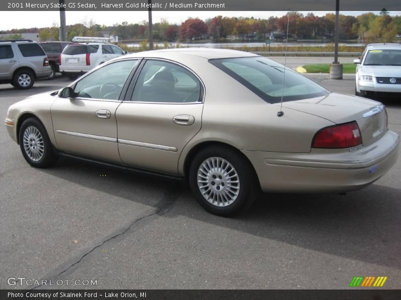 Harvest Gold Metallic / Medium Parchment 2001 Mercury Sable GS Sedan