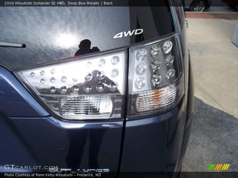 Deep Blue Metallic / Black 2009 Mitsubishi Outlander SE 4WD