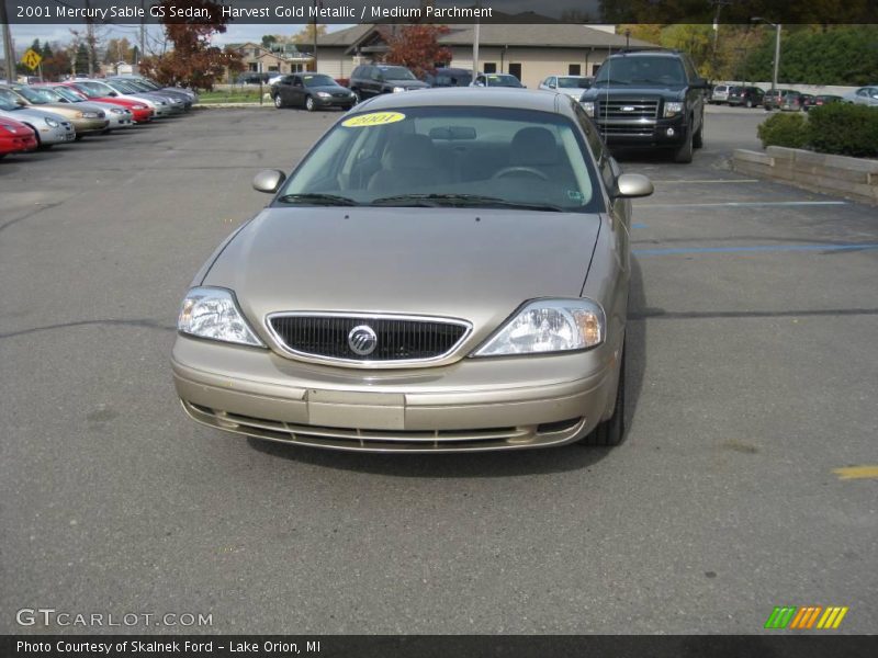 Harvest Gold Metallic / Medium Parchment 2001 Mercury Sable GS Sedan