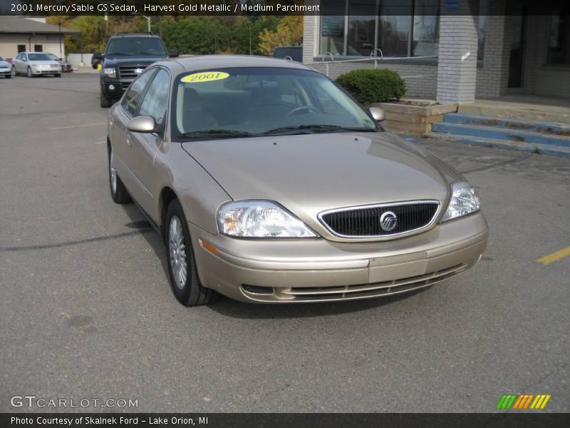 Harvest Gold Metallic / Medium Parchment 2001 Mercury Sable GS Sedan