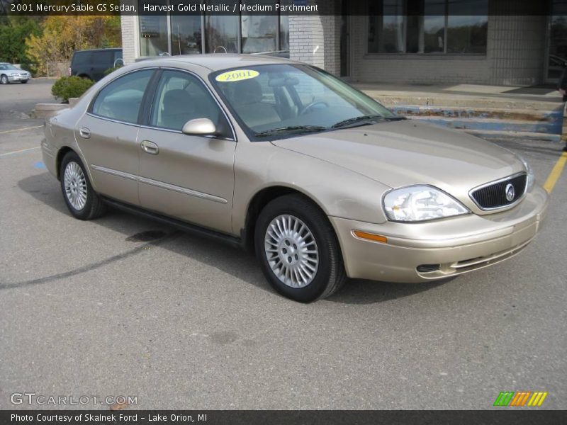 Harvest Gold Metallic / Medium Parchment 2001 Mercury Sable GS Sedan