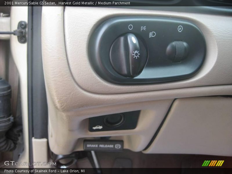 Harvest Gold Metallic / Medium Parchment 2001 Mercury Sable GS Sedan