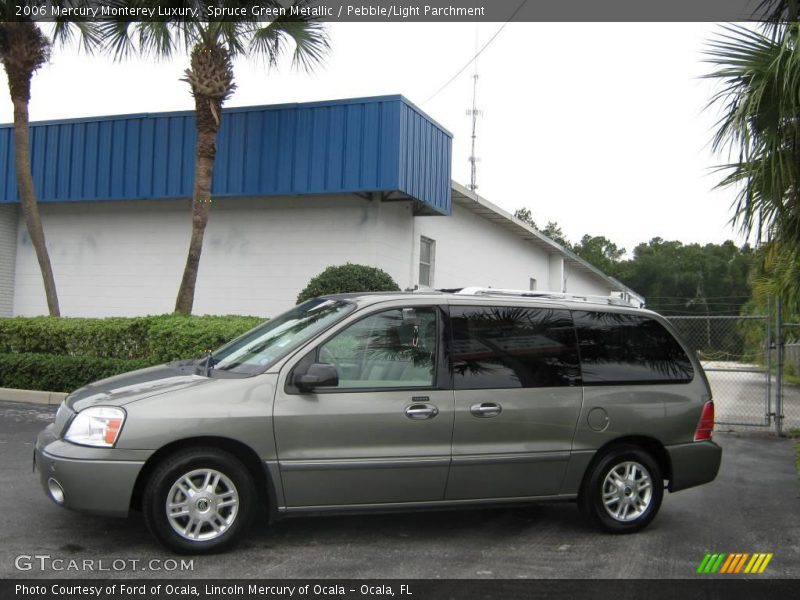 Spruce Green Metallic / Pebble/Light Parchment 2006 Mercury Monterey Luxury