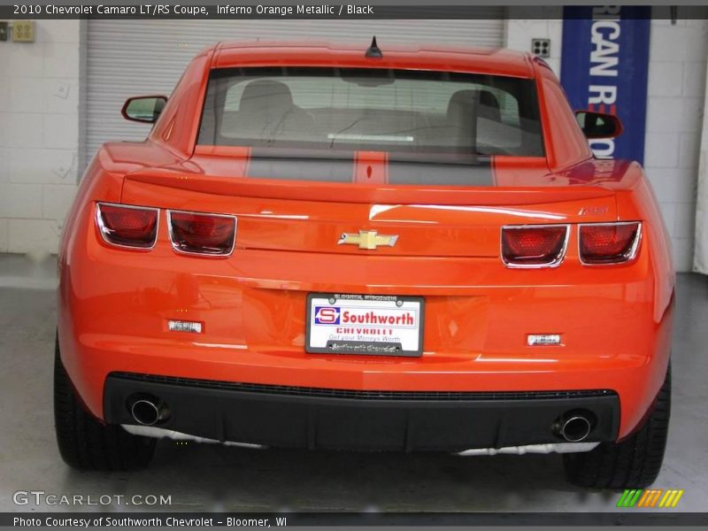 Inferno Orange Metallic / Black 2010 Chevrolet Camaro LT/RS Coupe