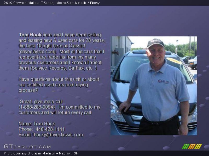 Mocha Steel Metallic / Ebony 2010 Chevrolet Malibu LT Sedan