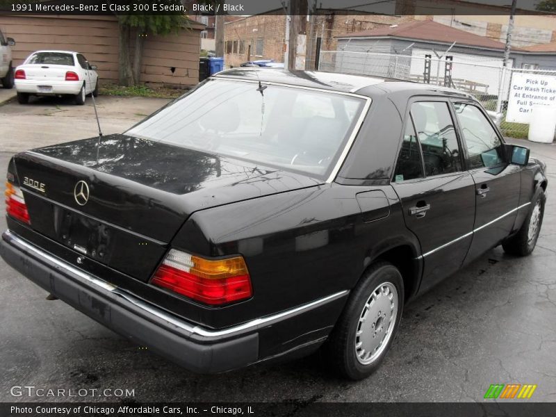 Black / Black 1991 Mercedes-Benz E Class 300 E Sedan