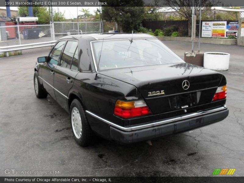 Black / Black 1991 Mercedes-Benz E Class 300 E Sedan