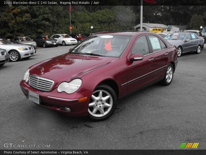 Magma Red Metallic / Ash 2001 Mercedes-Benz C 240 Sedan