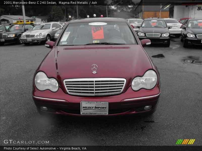 Magma Red Metallic / Ash 2001 Mercedes-Benz C 240 Sedan