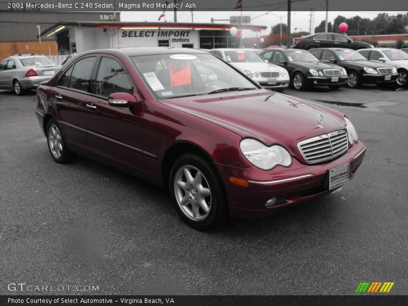 Magma Red Metallic / Ash 2001 Mercedes-Benz C 240 Sedan