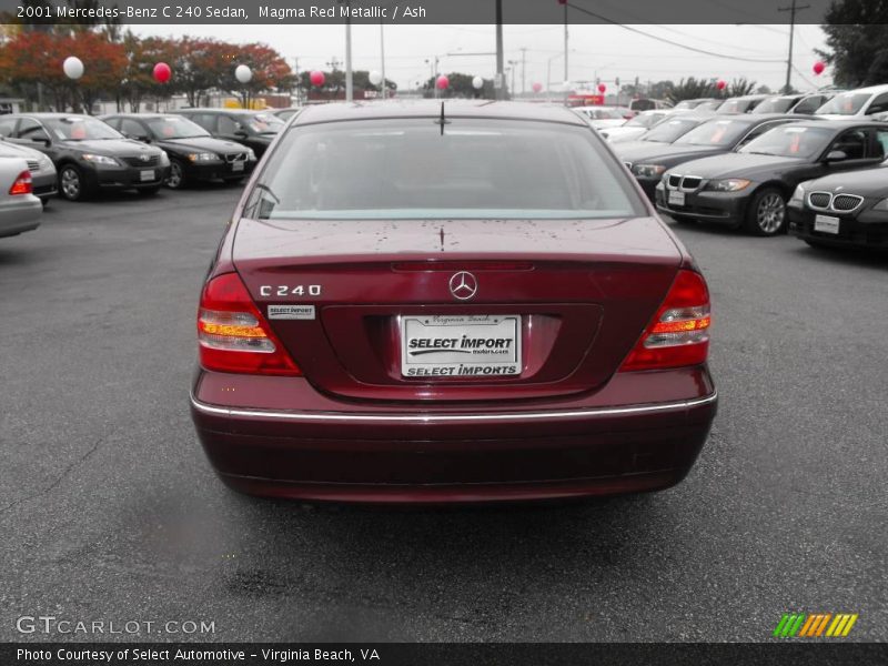 Magma Red Metallic / Ash 2001 Mercedes-Benz C 240 Sedan
