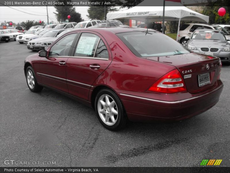 Magma Red Metallic / Ash 2001 Mercedes-Benz C 240 Sedan