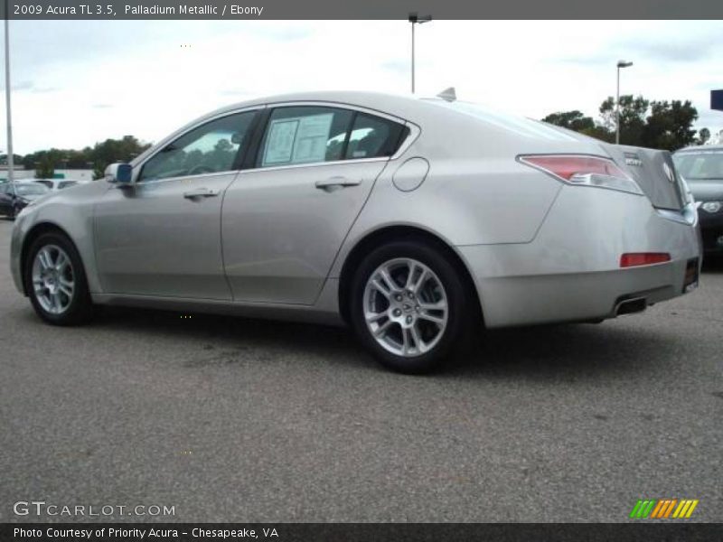 Palladium Metallic / Ebony 2009 Acura TL 3.5
