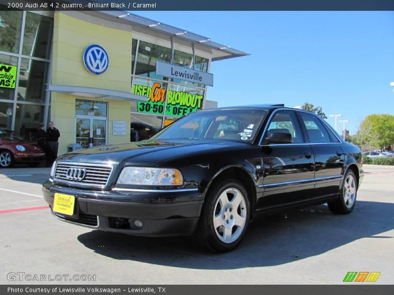 Brilliant Black / Caramel 2000 Audi A8 4.2 quattro
