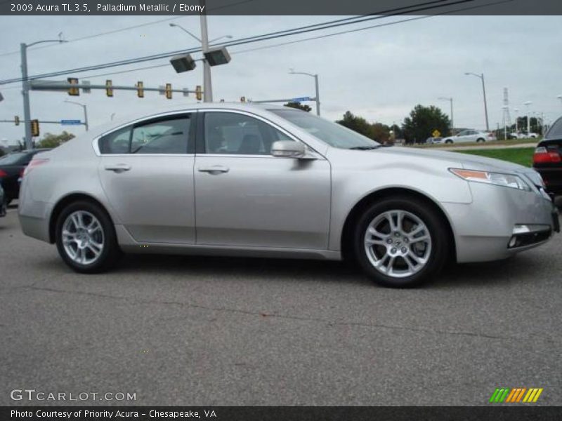 Palladium Metallic / Ebony 2009 Acura TL 3.5