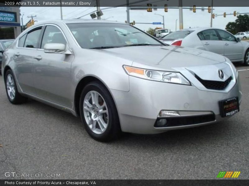 Palladium Metallic / Ebony 2009 Acura TL 3.5