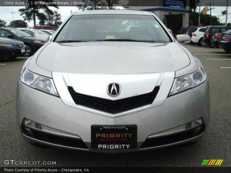 Palladium Metallic / Ebony 2009 Acura TL 3.5