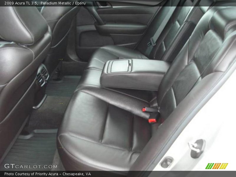 Palladium Metallic / Ebony 2009 Acura TL 3.5