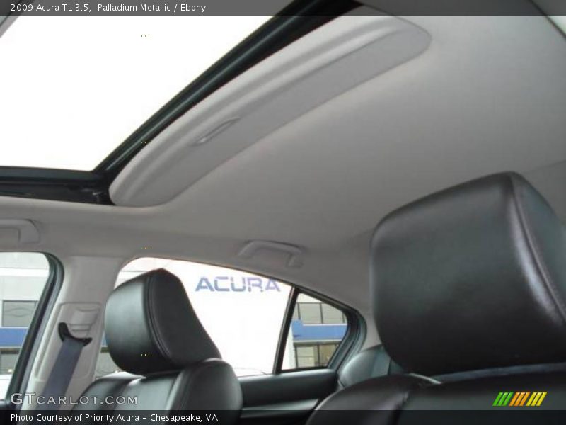 Palladium Metallic / Ebony 2009 Acura TL 3.5