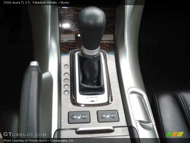 Palladium Metallic / Ebony 2009 Acura TL 3.5
