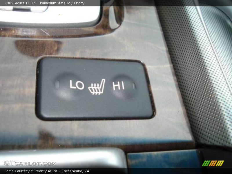 Palladium Metallic / Ebony 2009 Acura TL 3.5