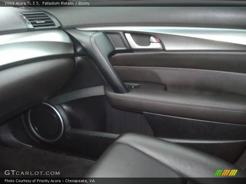 Palladium Metallic / Ebony 2009 Acura TL 3.5