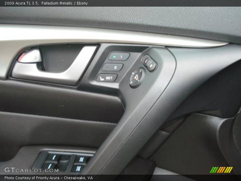Palladium Metallic / Ebony 2009 Acura TL 3.5