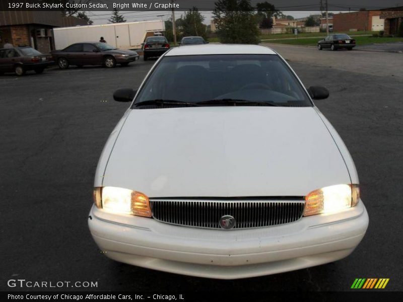 Bright White / Graphite 1997 Buick Skylark Custom Sedan