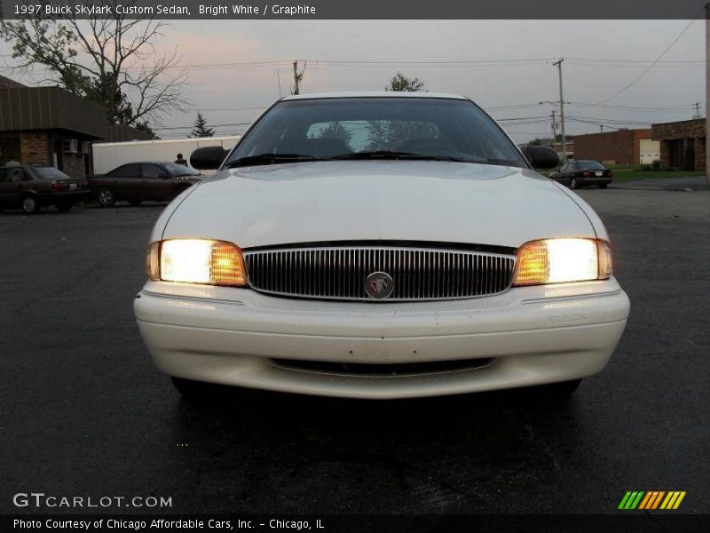 Bright White / Graphite 1997 Buick Skylark Custom Sedan
