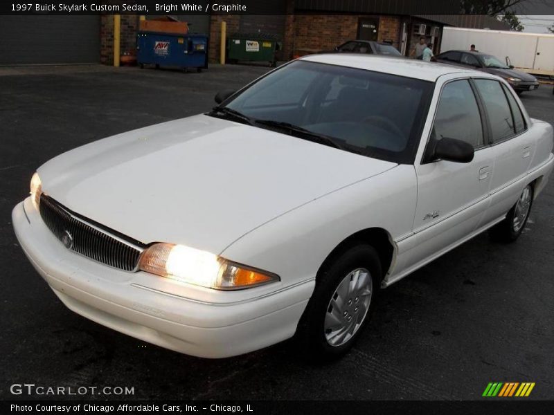 Bright White / Graphite 1997 Buick Skylark Custom Sedan