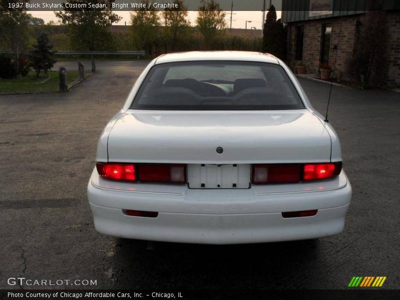 Bright White / Graphite 1997 Buick Skylark Custom Sedan