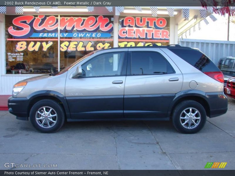 Pewter Metallic / Dark Gray 2002 Buick Rendezvous CX AWD