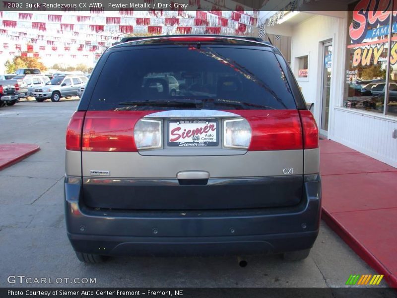 Pewter Metallic / Dark Gray 2002 Buick Rendezvous CX AWD