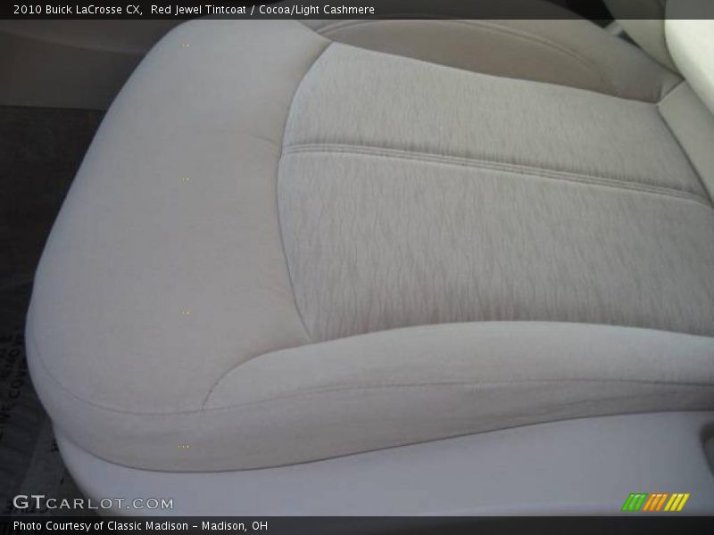Red Jewel Tintcoat / Cocoa/Light Cashmere 2010 Buick LaCrosse CX