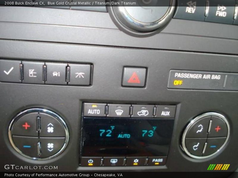 Blue Gold Crystal Metallic / Titanium/Dark Titanium 2008 Buick Enclave CX