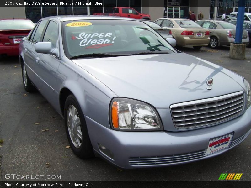Blue Ice / Midnight Blue 2005 Cadillac DeVille Sedan