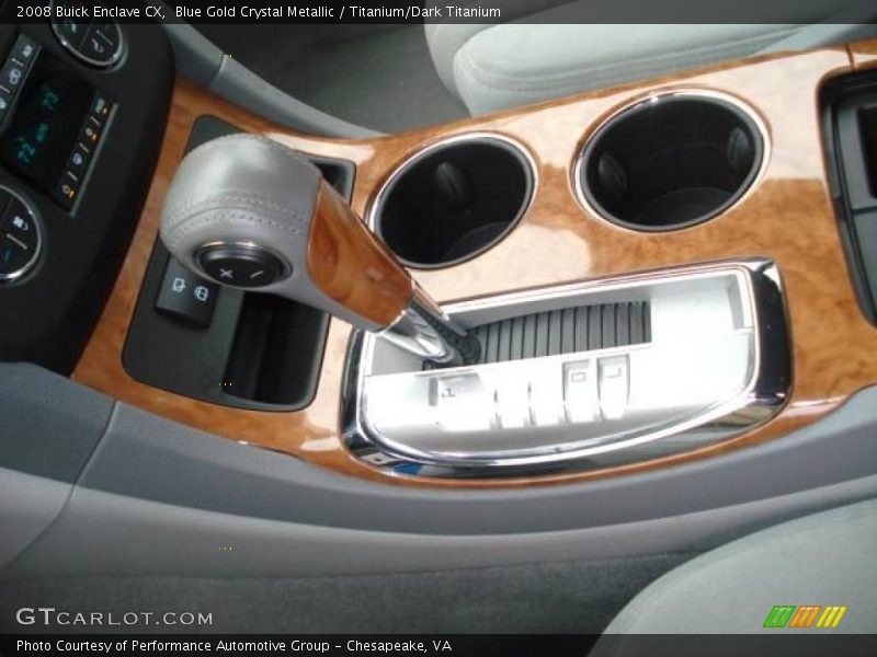 Blue Gold Crystal Metallic / Titanium/Dark Titanium 2008 Buick Enclave CX