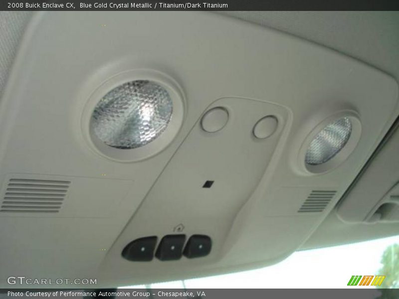 Blue Gold Crystal Metallic / Titanium/Dark Titanium 2008 Buick Enclave CX
