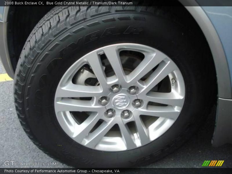 Blue Gold Crystal Metallic / Titanium/Dark Titanium 2008 Buick Enclave CX