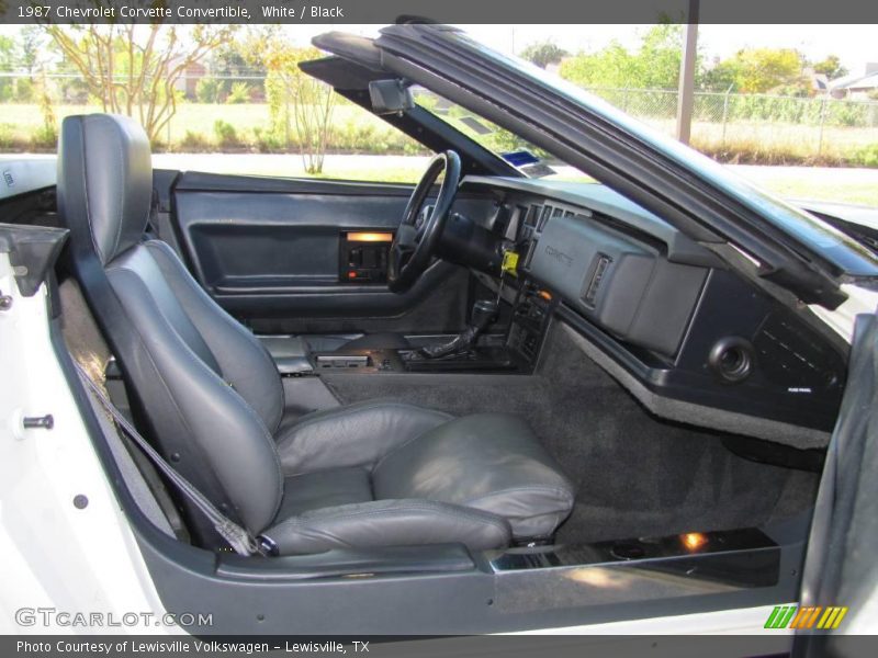 White / Black 1987 Chevrolet Corvette Convertible