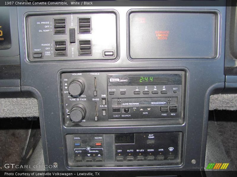 White / Black 1987 Chevrolet Corvette Convertible
