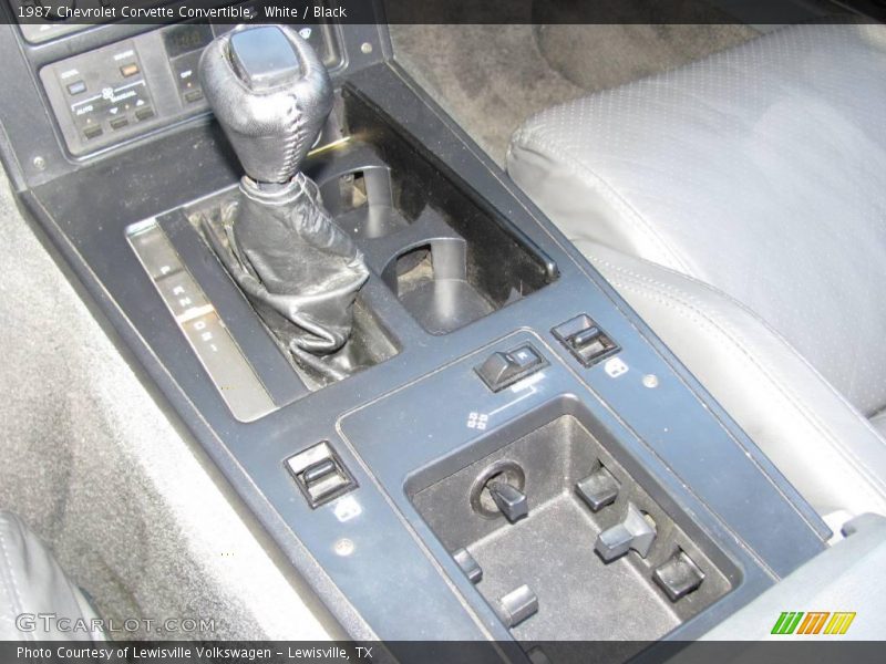 White / Black 1987 Chevrolet Corvette Convertible