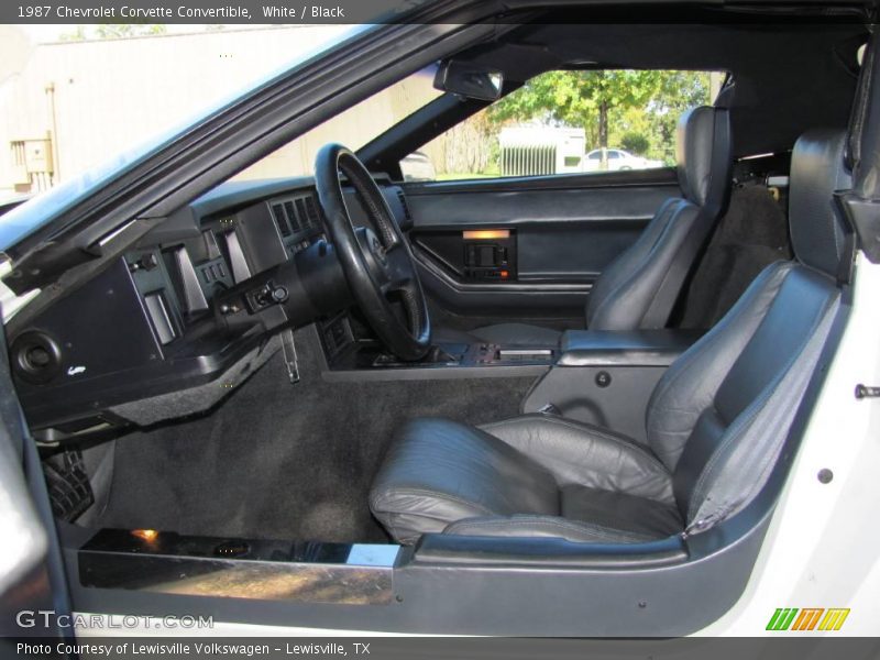 White / Black 1987 Chevrolet Corvette Convertible