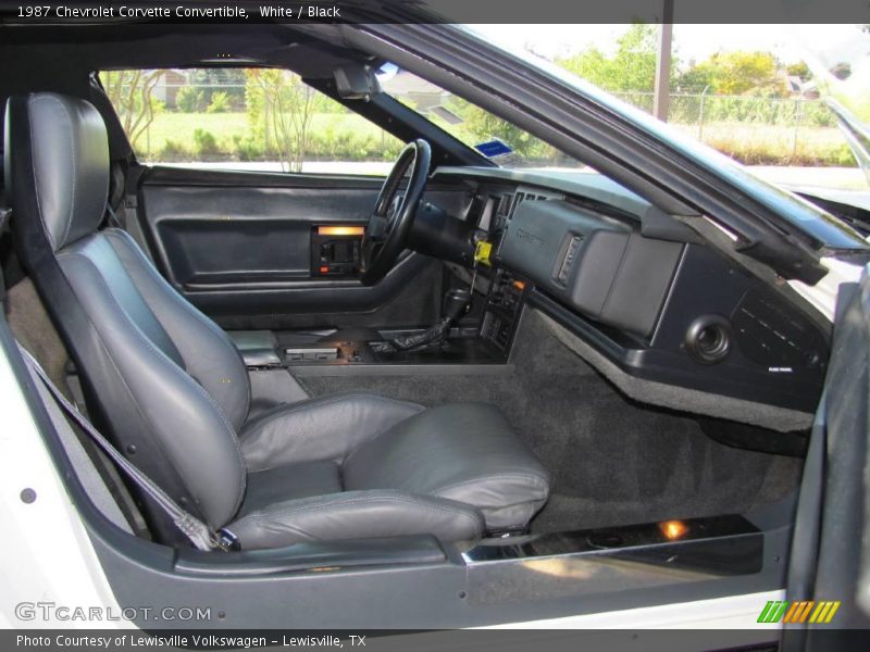 White / Black 1987 Chevrolet Corvette Convertible